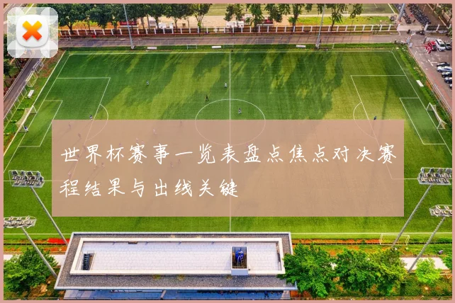世界杯赛事一览表盘点焦点对决赛程结果与出线关键