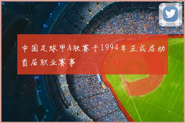 中国足球甲A联赛于1994年正式启动首届职业赛事